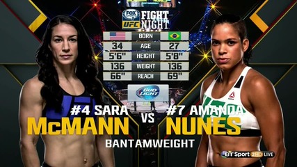 Sara Mcmann vs Amanda Nunes (ufc Fight Night 73, 08.08.2015)