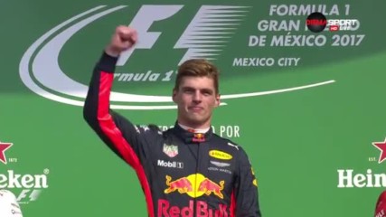 Награждаването на победителите в Гран при на Мексико