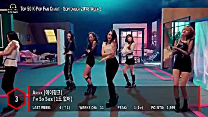Top 50 Kpop random Songs Chart - September 2018 Week 2 Fan Chart