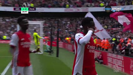 Арсенал - Манчестър Юнайтед 2:1 /първо полувреме/
