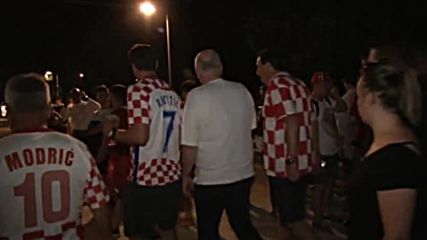 Феновете на Хърватия доволни от първото място в групата