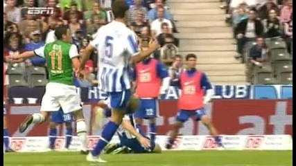 Hertha Berlin 0 - 1 Werder Bremen (goal M. Ozil)