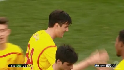 (2014) Ливърпул - Шамрок (4-0) Аспас, Борини, Кели, Дън