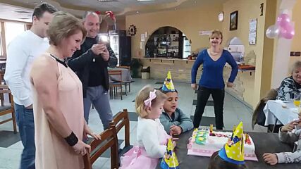 Кристияна Младенова Берковица - рожден ден при Калин 5 годинки