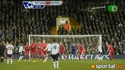28.11.2010 Тотнъм 2:1 Ливърпул след обрат и пропусната дузпа 