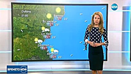 Прогноза за времето (26.08.2017 - обедна емисия)