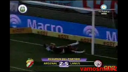 2009.11.30 - Arsenal Sarandi 2 - 5 Lanus Highlights goals watch online Argentina League 