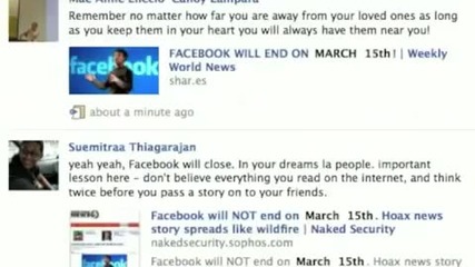 Няма да затравят Facebook на 15ти Март - Лъжа е!