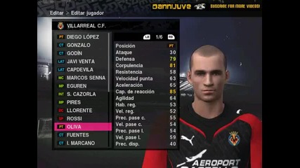 Pes 2010 Лица - Виляреал 
