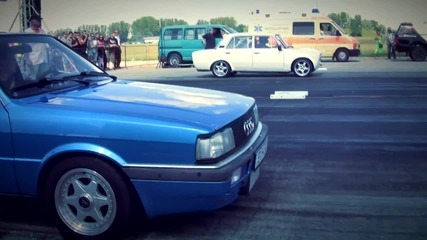 Lada 2.8 V6 Vs. Audi 80 Quattro Turbo Drag Race Hd