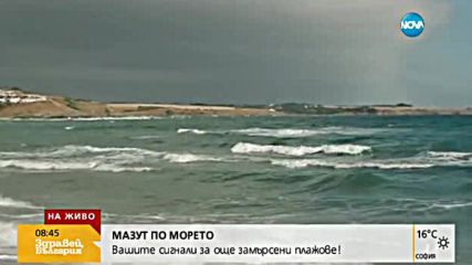 ЗАМЪРСЯВАНЕ: Мазут по плажовете на Южното Черноморие