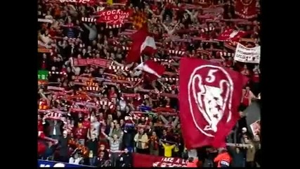 Великата публика на Liverpool You`ll Never walk alone !