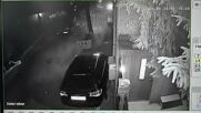 Записи от камери на тежкия сблъсък в стълб в Горна Оряховица
