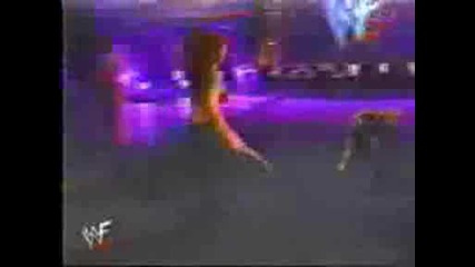 Lita Whips Trish Stratus