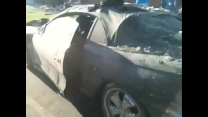 Форд Мустанг след торнадо