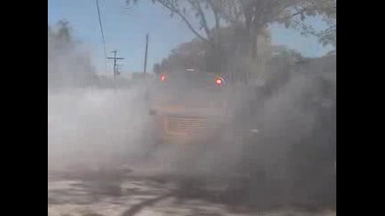 School Bus burnout