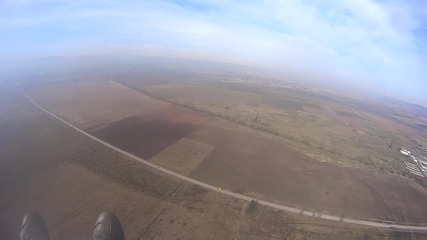 Малък полет над село Балша с мото-планер