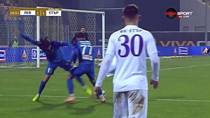 Левски - Етър 1:1 /първо полувреме/