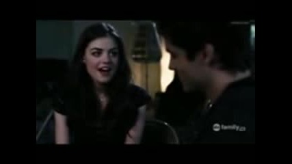 Pretty Little Liars Aria (singing) and Noel (guitar) (episode 9)