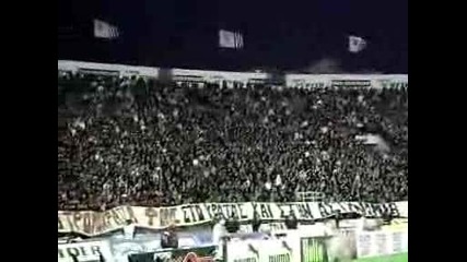 PAOK-tripoli(Crazy PAOK FANS SING)