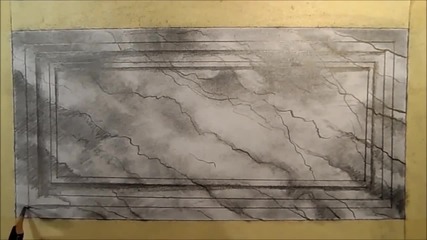 Drawing Water Drops on Marble