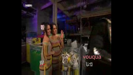 Mvp and The Bella Twins Backstage