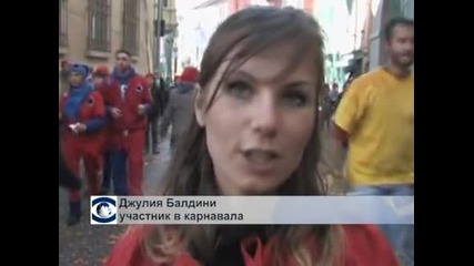 Уличен бой с портокали превзе улиците на италианския  град Иврея