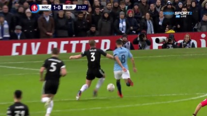 Манчестър Сити - Бърнли 1:0 /първо полувреме/