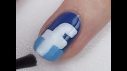 Facebook Nails - Как да си направите фейсбук маникюр ?! [ cutepolish ]