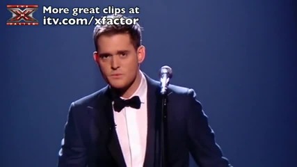 The X Factor 2009 - Michael Buble Cry Me A River - Live Results 3 (itv.com xfactor) 
