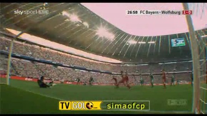 Bayern Munich - Wolfsburg 1 - 0 (3 - 0,  29 8 2009)