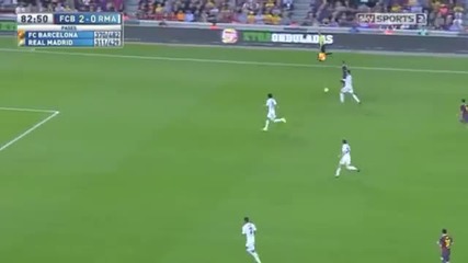 Дани Алвеш премина Кристиано Роналдо със страхотен финт / Реал Мадрид 1:2 Барселона