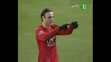 Manchester United vs Tottenham Hotspur 2 - 1 Berbatov goal 