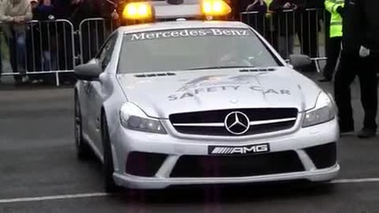 Mercedes C220 and Sl600 burnout and drift 
