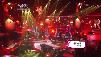 (hd) Rania - Style ~ Music Bank (12.10.2012)