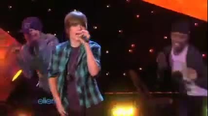 Justin Bieber - Favorite Girl & One Time [ на живо в шоуто на Елън 11.03.2009 ]