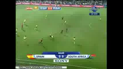 Spain 2 - 0 South Africa All goals
