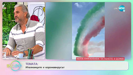 Темата: Италианците и коронавирусът - „На кафе” (16.03.2020)