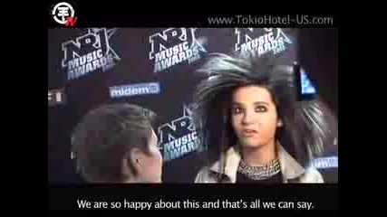 Tokio Hotel Празнуват Спечелената Награда от NRJ  awards 2008