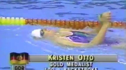 1988 Olympic Games - Swimming - Womens 100 Meter Backstroke