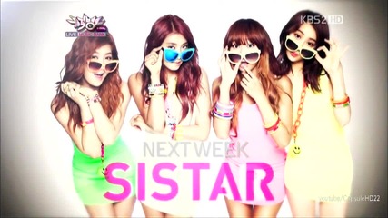 (hd) Sistar - Loving U - Comeback next week ~ Music Bank (22.06.2012)