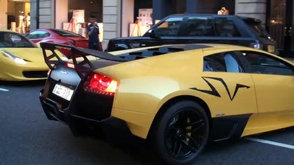Lamborghini Lp670-4sv and Ferrari 458 Italia Dubai :}