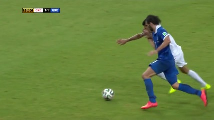 Коста Рика - Гърция 1:1 (5:3 след дузпи)