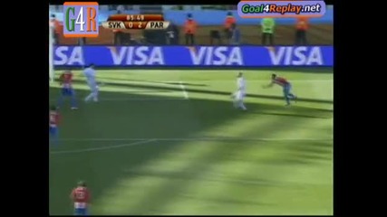 Slovakia 0:2 Paraguay , Goal - Cristian Riveros Fifa World Cup 2010 / Словакия 0:2 Парагвай 2010 