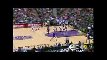 Kobe Bryant 29 points Lakers Win Kings 2008