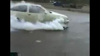 opel kadett Gsi burnout