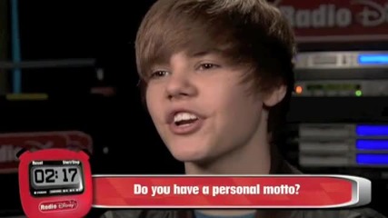 Justin Bieber Rapid Fire Quiz on Radio Disney Total Access 