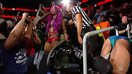 Charlotte Flair vs. Sasha Banks - Raw Women's Title Falls Count Anywhere Match: Raw, November 28, 2016 (Full Match)