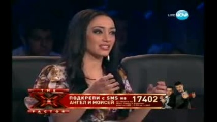 X Factror Bulgaria Ангел И Моисей Final Scene 29.11.2011