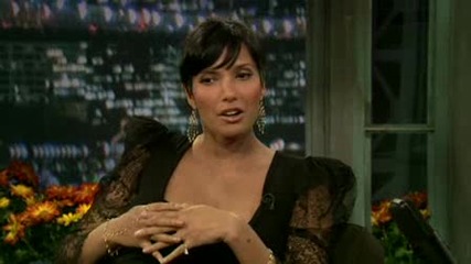 Indian Model Padma Lakshmi On Jimmy Fallon Pregnant, Rocking A Miniskirt & Thigh - High Boots! 